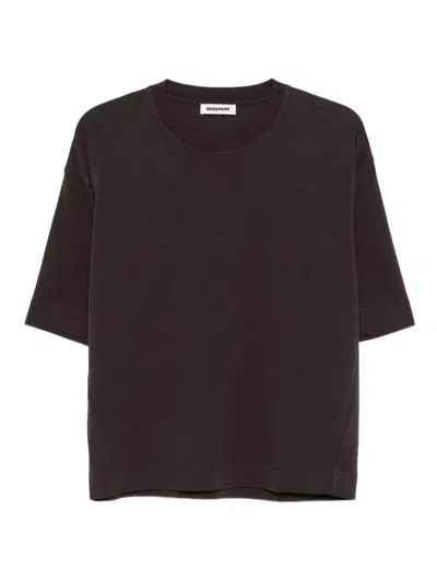 DARKPARK BROWN COTTON T-SHIRT DARKPARK