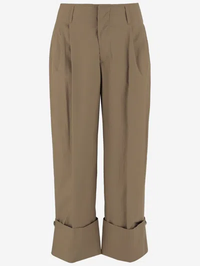 DARKPARK BROWN DIANA COTTON PANTS