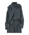 Darkpark Button-down Long-sleeved Shirt In Black