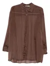 Darkpark Button-down Shirt In Brown