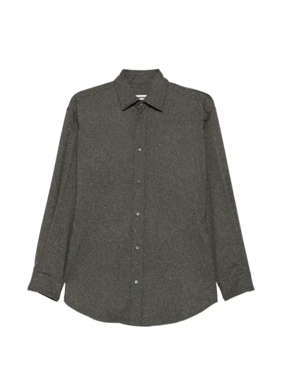 Darkpark Button-down Long-sleeve Shirt In Gray