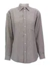 Darkpark 'anne' Shirt Chest Pocket Detail In Gray
