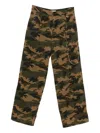 Darkpark Camouflage Chain-detail Trousers In Brown