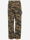 Darkpark Camouflage Cotton Cargo Trousers In Multi