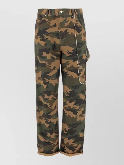 Darkpark Camouflage Trousers Belt Loops Side Pockets In Multi