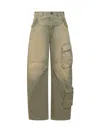 Darkpark Rosalind Cargo Denim In Blue