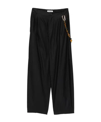 Darkpark Casual Trousers With Belt Loops In Black