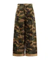 Darkpark Danielle Pants In Camouflage Cotton In Green