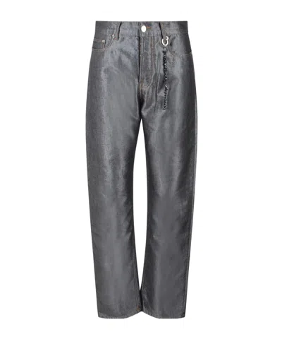 Darkpark Chain Adorned Relaxed Fit Lurex Gale Jeans In Black