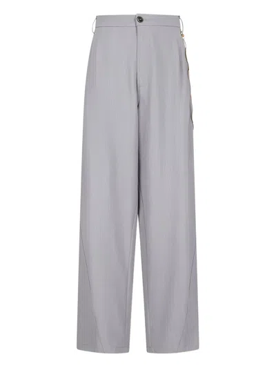 DARKPARK CHAIN-DETAILED STRAIGHT TROUSERS