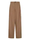 Darkpark Phebe Pants In Camel Polyester In Brown