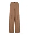 Darkpark Phebe Pants In Camel Polyester In Brown