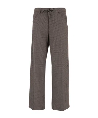 DARKPARK DARKPARK CHECKED DRAWSTRING PANTS
