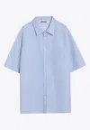 Darkpark Vale Blue Shirt With Vichy Pattern In Light Blue