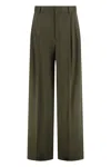 Darkpark Chicago High-waist Wide-leg Trousers In Gray