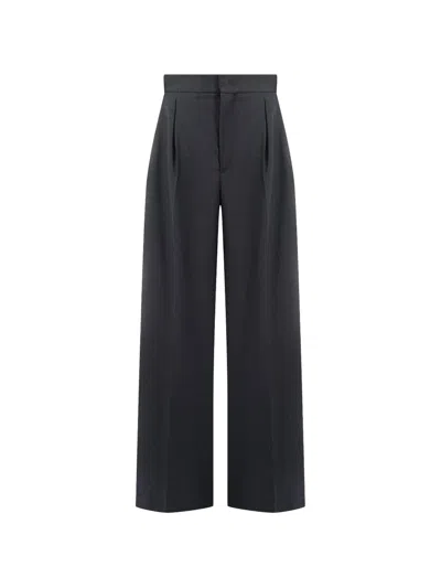 Darkpark Chicago Pleated Trousers In Gray
