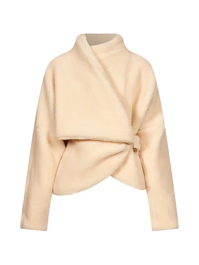 Darkpark Cindy Buckle-fastening Wrap Coat In Brown