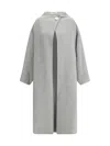 Darkpark Oversized Coat In Melange Cashmere Wool In Gray