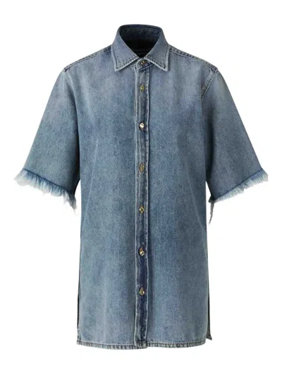 DARKPARK COTTON-BLEND DENIM SHIRT