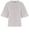 Darkpark Doyle Cropped Draped Short Sleeve Tee In Gray