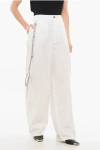 Darkpark Cotton Phebe Single Pleat Pants With Rhineston Chain Detail