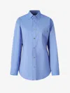 Darkpark Cotton Pocket Shirt In Blue