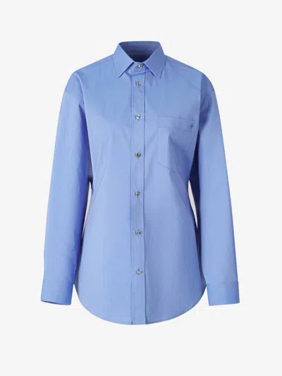 Darkpark Cotton Pocket Shirt In Blue