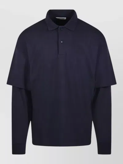 Darkpark Cotton Polo Shirt In Blue
