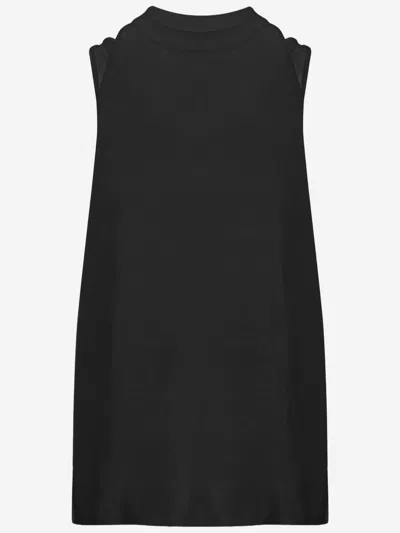 Darkpark Cotton Tank Top With Fitted Liner In Black