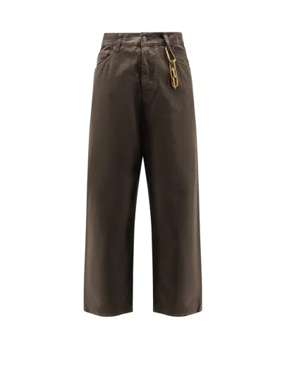Darkpark Cotton Trousers In Brown
