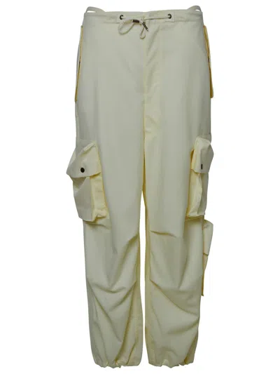Darkpark Cream Cotton 'blair' Pants In Beige