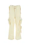 Darkpark Cream Wool Blair Cargo Pant