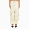 Darkpark Cream Wool Blair Cargo Pant