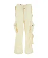 Darkpark Cream Wool Blair Cargo Pant In Neutral