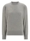 Darkpark Comfortable Crew Neck Long Sleeve Sweatshirt In Gray