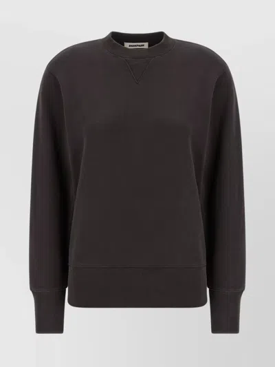 DARKPARK CREW NECK LONG SLEEVE SWEATSHIRT WITH RIBBED CUFFS AND HEM
