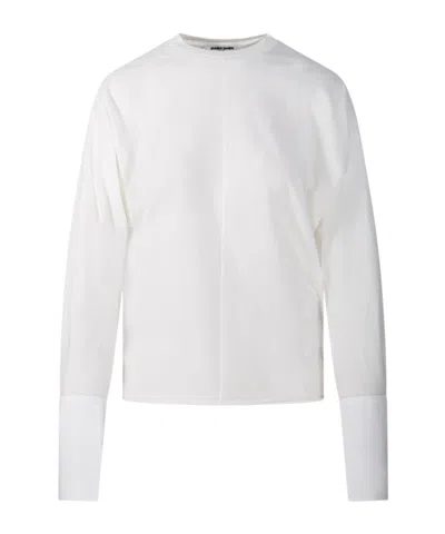 Darkpark Long-sleeve Cuff Top In Red