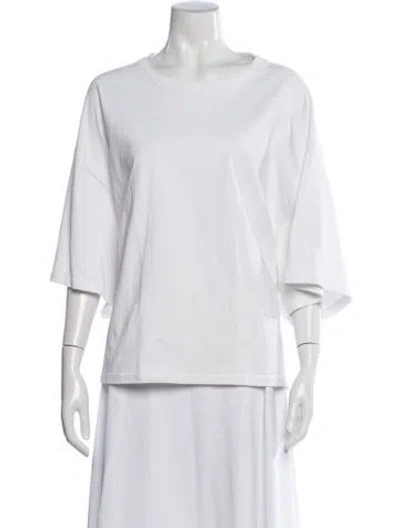 Pre-owned Darkpark Crew Neck Three-quarter Sleeve T-shirt In White