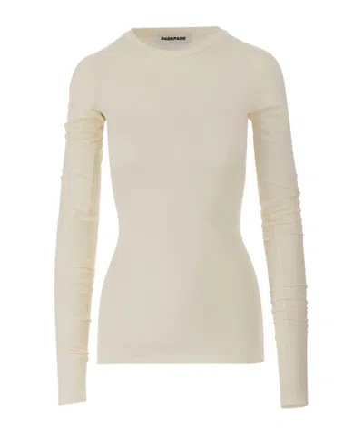 Darkpark Crew-neck Long-sleeve Top In Nude