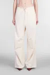 Darkpark Daisy Pants In Beige Cotton In Beige