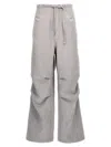 Darkpark 'daisy' Drawstring Waist Wide Leg Trousers In Gray