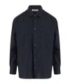Darkpark Structured Cotton Shirt In Blue