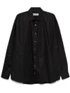 Darkpark Damon Shirt In Black Cotton In Black