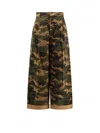 Darkpark Danielle Pants In Camouflage Cotton In Brown