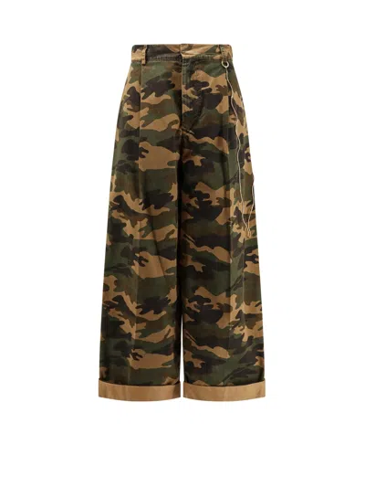DARKPARK DANIELLE CAMOUFLAGE COTTON TROUSERS