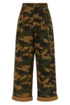 Darkpark Danielle Pants In Camouflage Cotton In Green