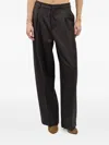 Darkpark Danielle Pleated Trousers In Brown