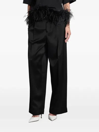 Darkpark Danielle Pleated Trousers In Black