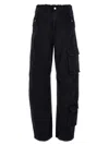 Darkpark Navy Rosalind Cargo Pants In Dark Blue