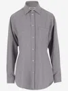 Darkpark 'anne' Shirt Chest Pocket Detail In Dark Grey